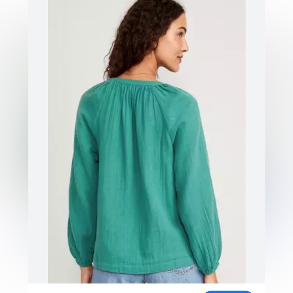 Old Navy 💯 Cotton Gauze Blouse beach cover up - Picture 2 of 8